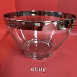 DOROTHY THORPE MID CENTURY MODERN PUNCH BOWL With 12 ROLY POLY GLASSES 1960s MCM