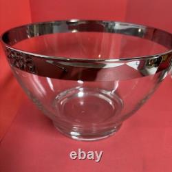 DOROTHY THORPE MID CENTURY MODERN PUNCH BOWL With 12 ROLY POLY GLASSES 1960s MCM
