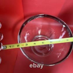 DOROTHY THORPE MID CENTURY MODERN PUNCH BOWL With 12 ROLY POLY GLASSES 1960s MCM