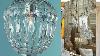 Diy Chandelier From Crystal Fruit Bowl And Punch Bowl