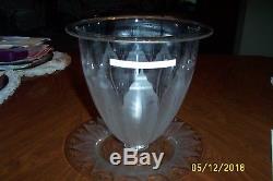 Dorflinger Kalana Lilly Punch Bowl & Underplate Museum Quality (rare)