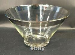 Dorothy Thorpe Atomic MCM Wood, Chrome & Glass Roly Poly Punch Bowl 15p Set s-3H