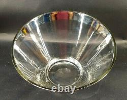 Dorothy Thorpe Atomic MCM Wood, Chrome & Glass Roly Poly Punch Bowl 15p Set s-3H