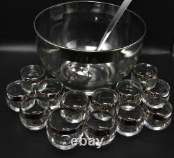 Dorothy Thorpe Silver Punch Bowl Set