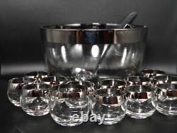 Dorothy Thorpe Silver Punch Bowl Set