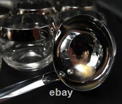 Dorothy Thorpe Silver Punch Bowl Set