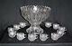 Duncan Miller #42 Mardis Gras Punch Bowl with 12 Punch Cups