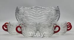 Duncan Miller Caribbean Punch Bowl OR SERVING BOWL with 8 Cups