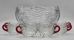 Duncan Miller Caribbean Punch Bowl OR SERVING BOWL with 8 Cups