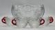 Duncan Miller Caribbean Punch Bowl OR SERVING BOWL with 8 Cups