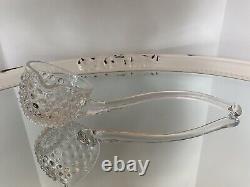 Duncan Miller Clear Bubble Glass Hobnail Punch Bowl Set ORIGINAL COMPLETE SET