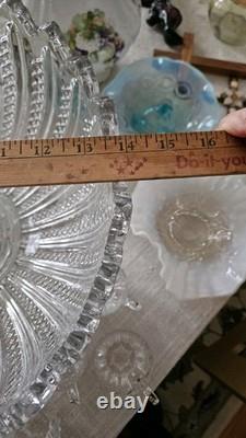 Duncan & Miller Mardi Gras Punch Bowl Set with 12 Cups