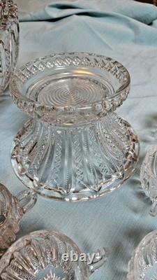 Duncan & Miller Mardi Gras Punch Bowl Set with 12 Cups