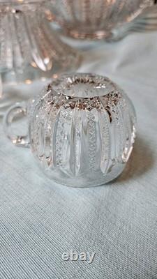 Duncan & Miller Mardi Gras Punch Bowl Set with 12 Cups