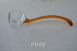 Duncan Miller No 901 Amber Punch Bowl Amber & Clear Ladle & 12 Cups