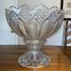 Duncan & Miller Punch Bowl & Base. 12 Tall (includes Base) X 14Pressed Glass
