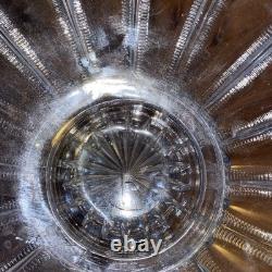 Duncan & Miller Punch Bowl & Base. 12 Tall (includes Base) X 14Pressed Glass
