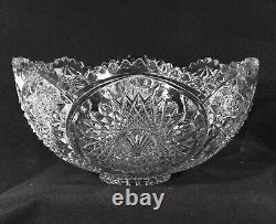 EAPG Duncan Miller Homestead Punch Bowl, Stand, Ladle, 12 Cups