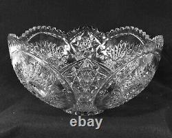 EAPG Duncan Miller Homestead Punch Bowl, Stand, Ladle, 12 Cups