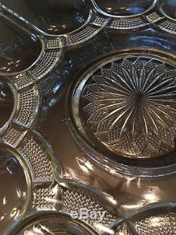 EAPG Galloway Punch Bowl Under Plate and 10 Cups PERFECT