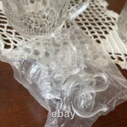 EAPG Glass MANHATTAN Punch Bowl Bulls Eye Tiffin Franciscan 13 3/8 x 8 Cups