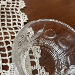 EAPG Glass MANHATTAN Punch Bowl Bulls Eye Tiffin Franciscan 13 3/8 x 8 Cups