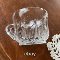 EAPG Glass MANHATTAN Punch Bowl Bulls Eye Tiffin Franciscan 13 3/8 x 8 Cups