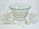 EAPG Glass Punch Bowl, Ladle &10 cups Duncan Miller #72Flawless/Top Notch 1909