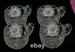 EAPG Imperial Broken Arches Punch Bowl 6 Piece Set Vintage M3777