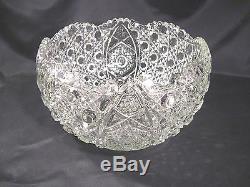 EAPG L E Smith Daisy and Button Punch Bowl with18 Cups