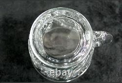 EAPG US Glass #15111 PeacockSlewed HorseshoeRadiant Daisy Punch bowl tray Set