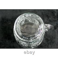 EAPG US Glass #15111 PeacockSlewed HorseshoeRadiant Daisy Punch bowl tray Set