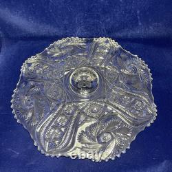 EUC L. E. Smith Vintage 13 Piece Punch Bowl Set Galaxy Pattern 10 Cups & Ladle