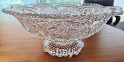 EXCEPTIONAL! VINTAGE CRYSTAL PUNCH BOWL Beautiful! 12inch No Chips. No Dings