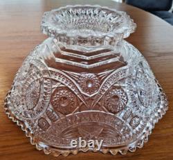 EXCEPTIONAL! VINTAGE CRYSTAL PUNCH BOWL Beautiful! 12inch No Chips. No Dings