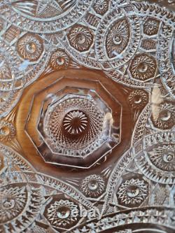 EXCEPTIONAL! VINTAGE CRYSTAL PUNCH BOWL Beautiful! 12inch No Chips. No Dings