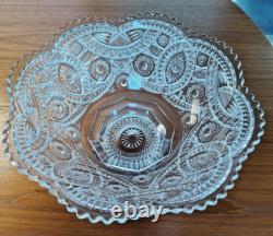 EXCEPTIONAL! VINTAGE CRYSTAL PUNCH BOWL Beautiful! 12inch No Chips. No Dings