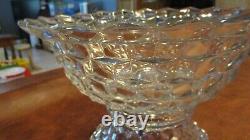 Elegant Vintage Fostoria AMERICAN Pattern HUGE 18 PUNCH BOWL and PEDESTAL Set