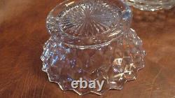 Elegant Vintage Fostoria AMERICAN Pattern HUGE 18 PUNCH BOWL and PEDESTAL Set