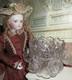 Elegant Vintage Miniature Toy Pressed Glass Punch Bowl Set for Fashion Dolls