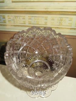 Elegant Vintage Miniature Toy Pressed Glass Punch Bowl Set for Fashion Dolls