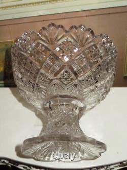 Elegant Vintage Miniature Toy Pressed Glass Punch Bowl Set for Fashion Dolls