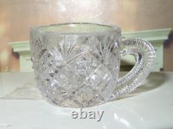 Elegant Vintage Miniature Toy Pressed Glass Punch Bowl Set for Fashion Dolls