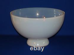Erickson Art Glass Opalescent & Clear Footed Deep Punch Bowl 11 X 7 Excellent