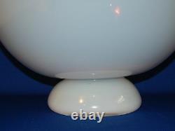 Erickson Art Glass Opalescent & Clear Footed Deep Punch Bowl 11 X 7 Excellent