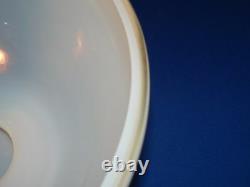 Erickson Art Glass Opalescent & Clear Footed Deep Punch Bowl 11 X 7 Excellent