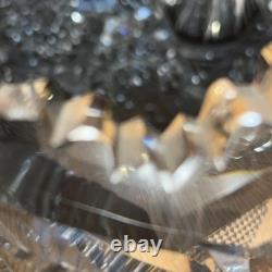 Estate Antique AMERICAN BRILLIANT CUT GLASS PUNCH BOWL 12STUNNING