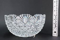 Exceptional American Brilliant Period Cut Glass 10 Centerpiece Punch Bowl