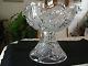 Exquisite American Brilliant Period Cut Crystal Star Diamond Straus Punch Bowl