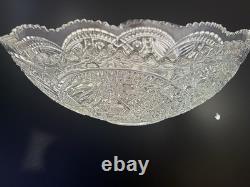 Exquisite American Brilliant Punch Bowl Set